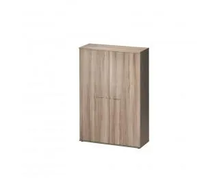 Armoire 2 portes L120 cm - JAZZ + - Chêne/gris foncé