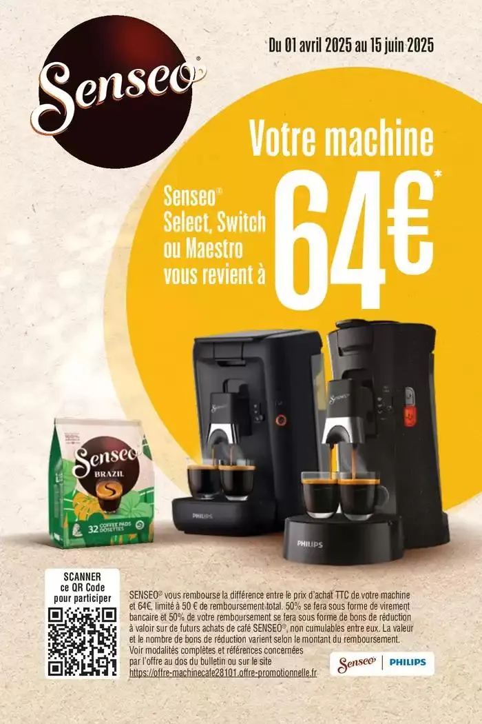 Offre Senseo : votre machine Senseo à 64€ - 1