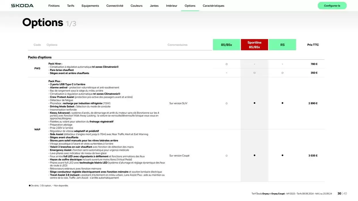 Enyaq SUV Version 85 du 6 novembre au 6 novembre 2025 - Catalogue page 30