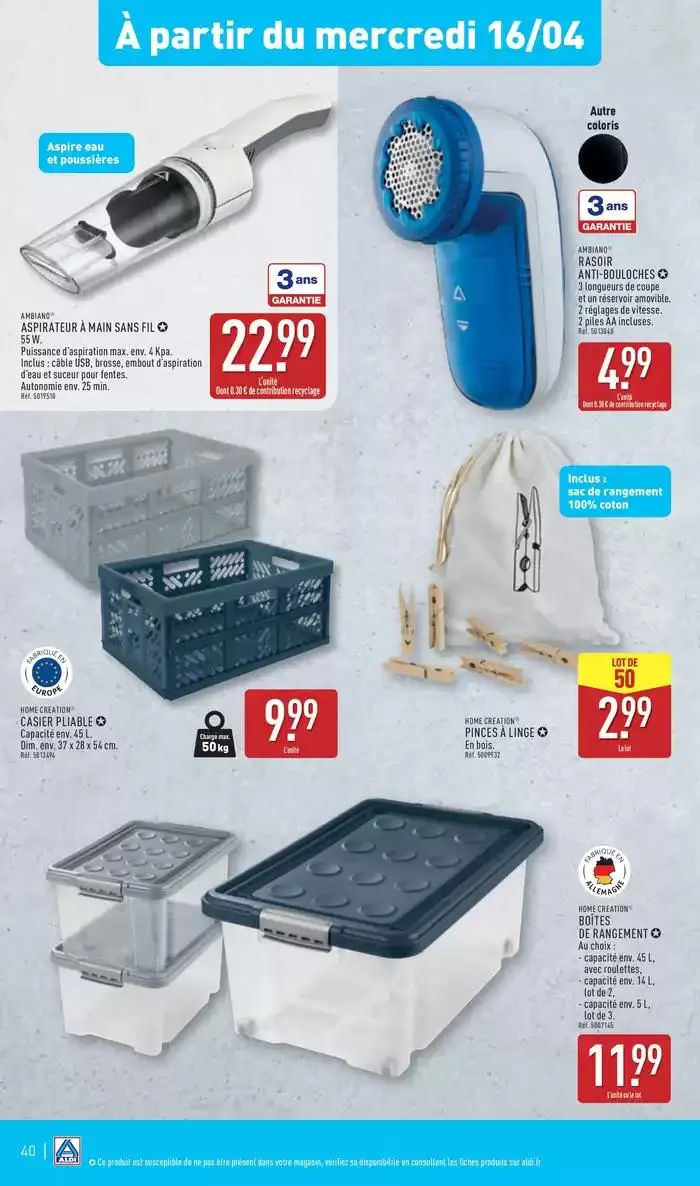 Arrivages de Pâques à prix discount du 15 avril au 21 avril 2025 - Catalogue page 43