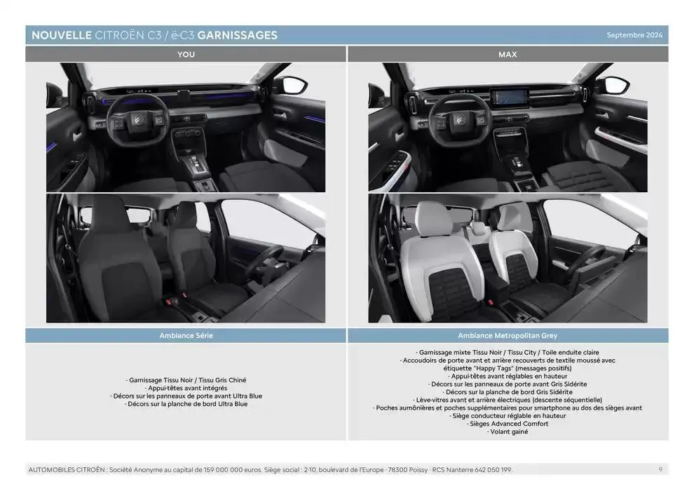 Citroën Nouvelle ë-C3 Caractéristiques du 24 décembre au 24 décembre 2025 - Catalogue page 9