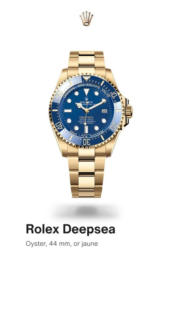 Rolex Deepsea du 24 septembre au 23 septembre 2025 - Catalogue page 1