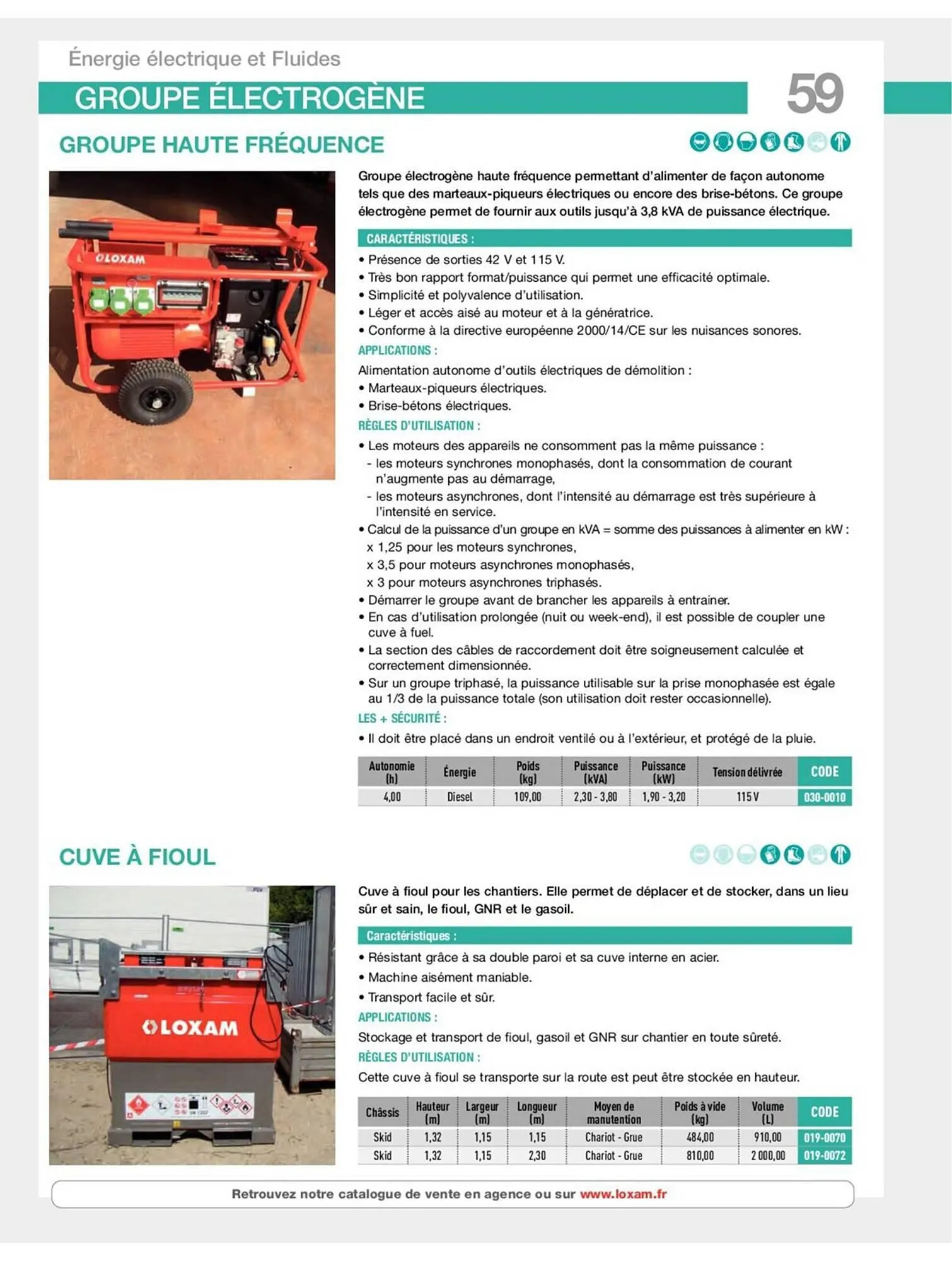 Catalogue Loxam du 19 avril au 31 décembre 2023 - Catalogue page 61