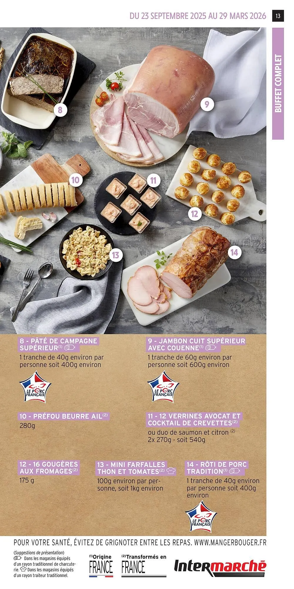 Catalogue Intermarché du 23 septembre au 29 mars 2026 - Catalogue page 13
