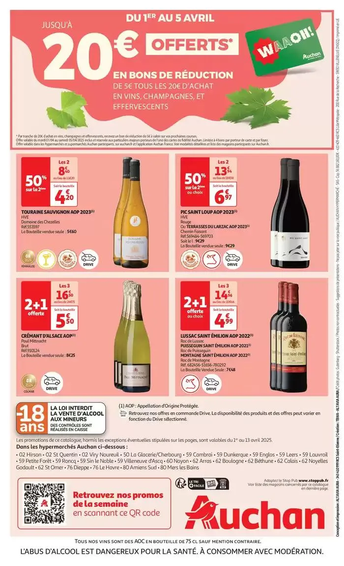 Foire aux vins : une sélection à prix modérés du 1 avril au 13 avril 2025 - Catalogue page 36