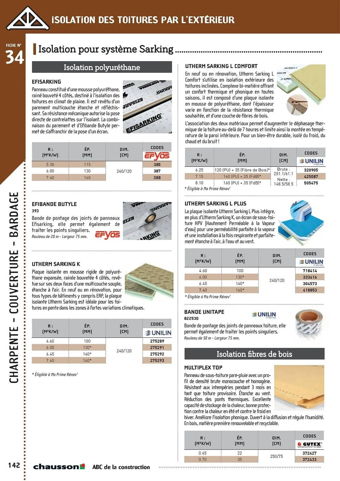 Catalogue Chausson Matériaux du 2 mai au 31 décembre 2025 - Catalogue page 144