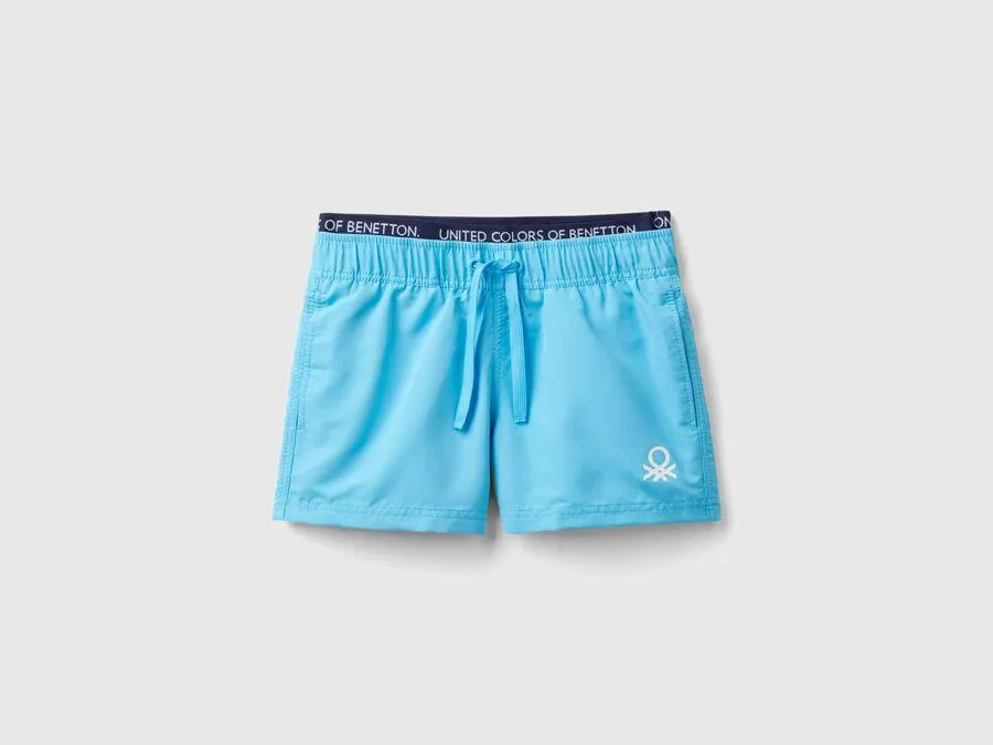 Boxer de bain à cordon de serrage