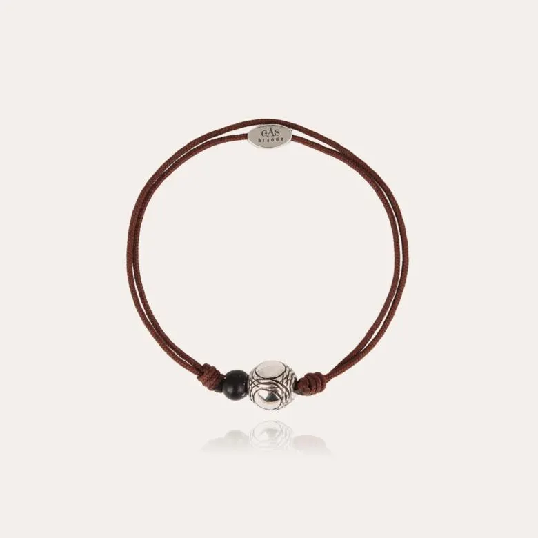 Petanque men bracelet silver