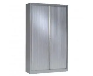 Armoire haute à rideaux monobloc L120 x H198 - PIERRE HENRY - Aluminium