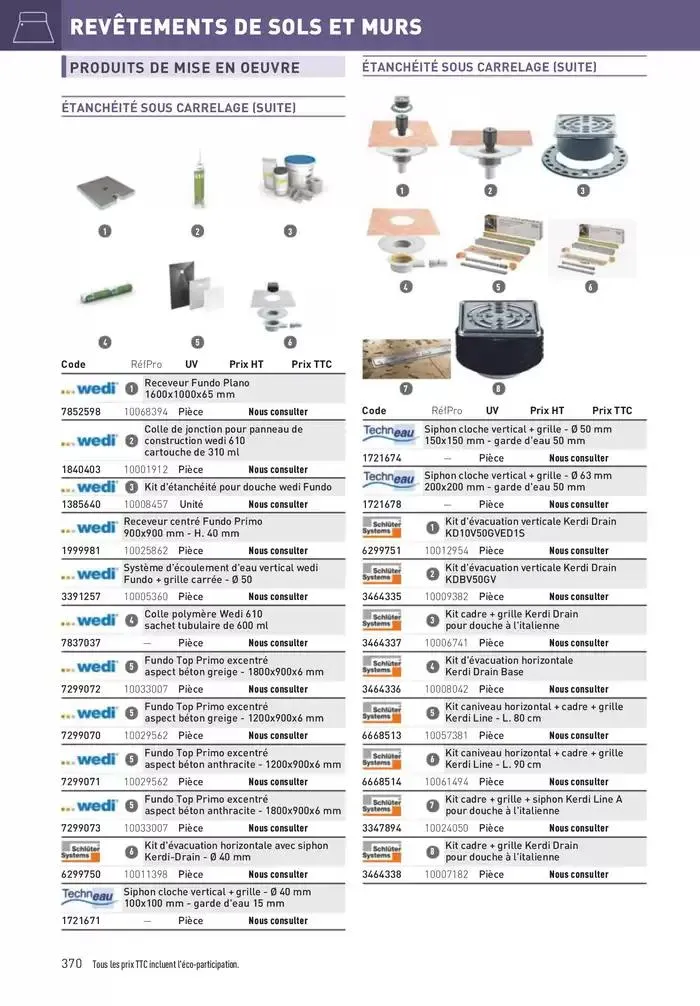 Matériaux 2025 du 1 janvier au 31 décembre 2025 - Catalogue page 370