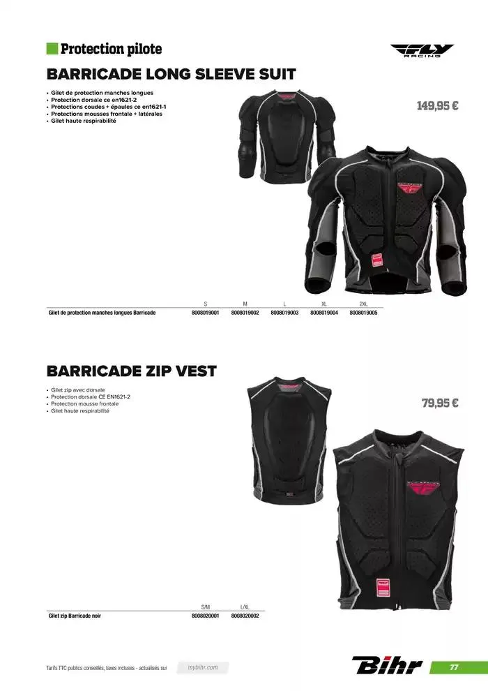 FLY RACING 2025 du 20 novembre au 31 août 2025 - Catalogue page 79