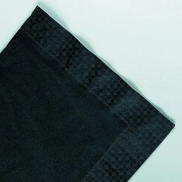 Serviettes papier ouate noires 2 plis AVA 40 x 40 cm