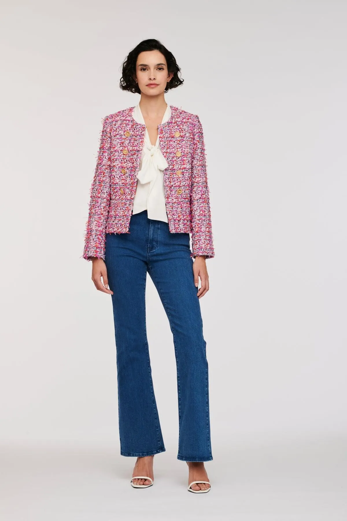 Veste en tweed fantaisie