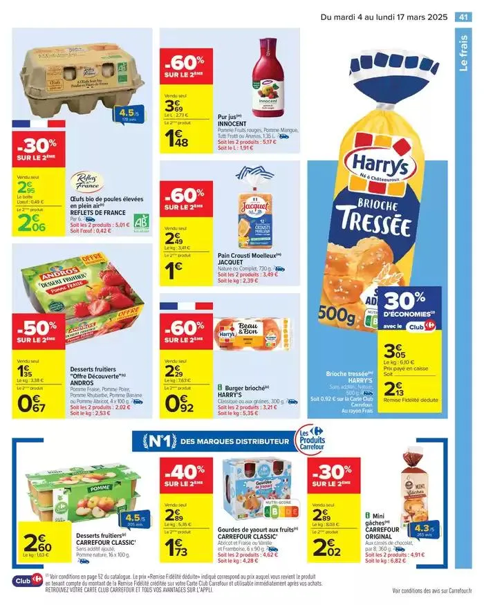 PRODUITS LAITIERS & VÉGÉTAUX du 4 mars au 17 mars 2025 - Catalogue page 43