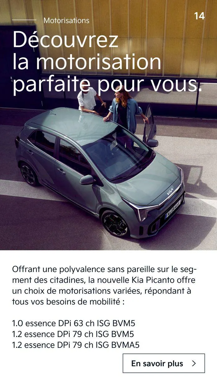 KIA Nouvelle Picanto  du 17 juillet au 8 juillet 2025 - Catalogue page 14