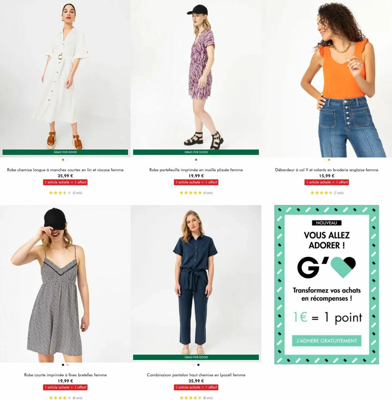 Gémo Catalogue actuel du 31 juillet au 13 août 2024 - Catalogue page 2