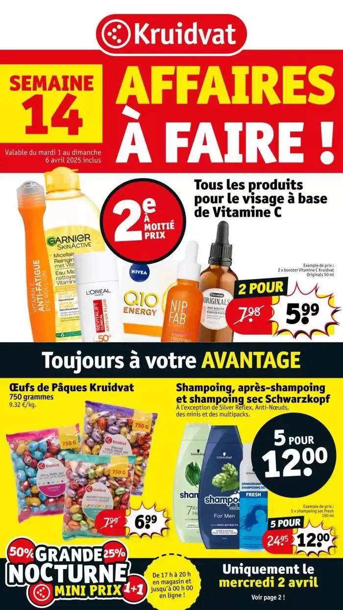 Dépliant 14 du 31 mars au 6 avril 2025 - Catalogue page 1