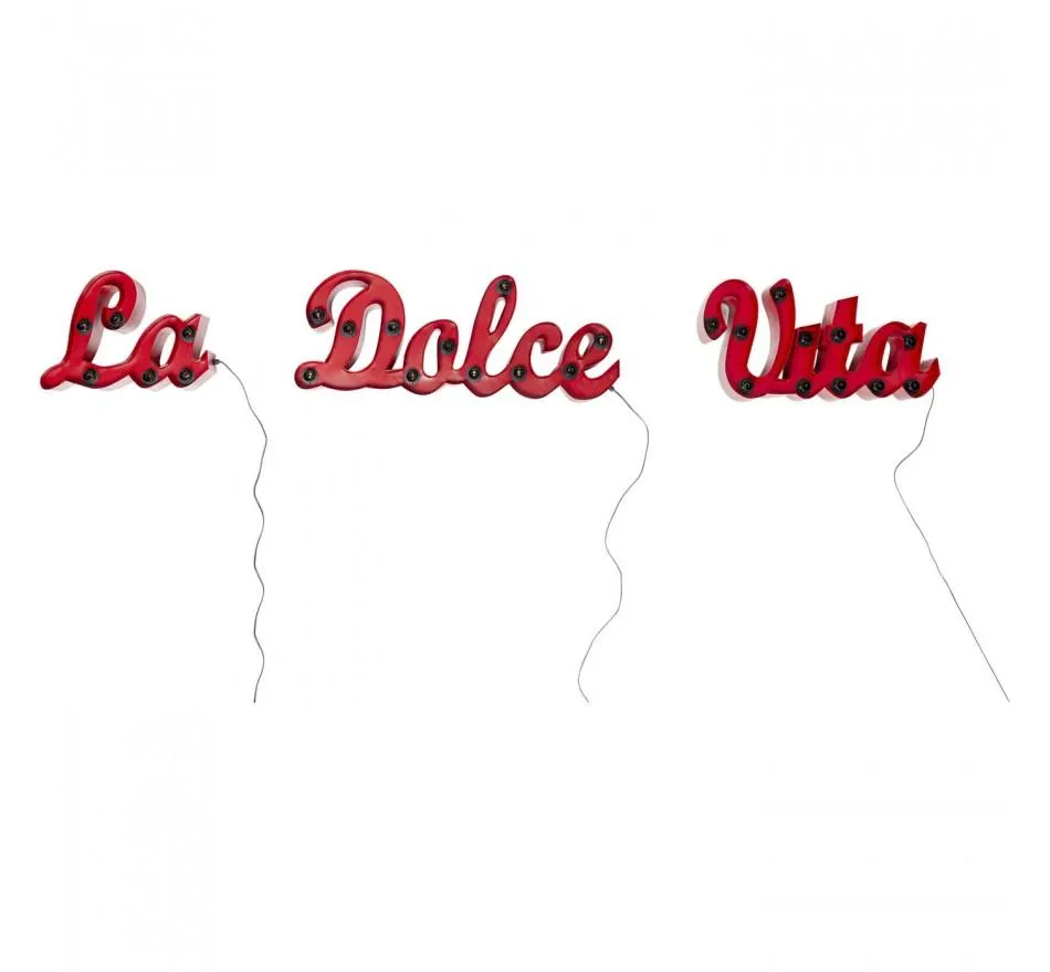 Applique murale La Dolce Vita rouge Kare Design