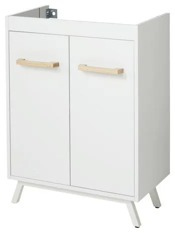 Meuble sous-vasque à poser blanc L.60 CM "LADOGA" - Cooke and Lewis