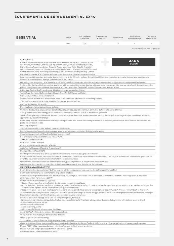 VOLVO EX40 FULLY ELECTRIC du 7 janvier au 31 décembre 2025 - Catalogue page 8
