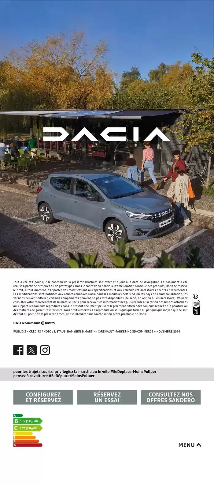 Dacia Sandero du 11 novembre au 11 novembre 2025 - Catalogue page 20