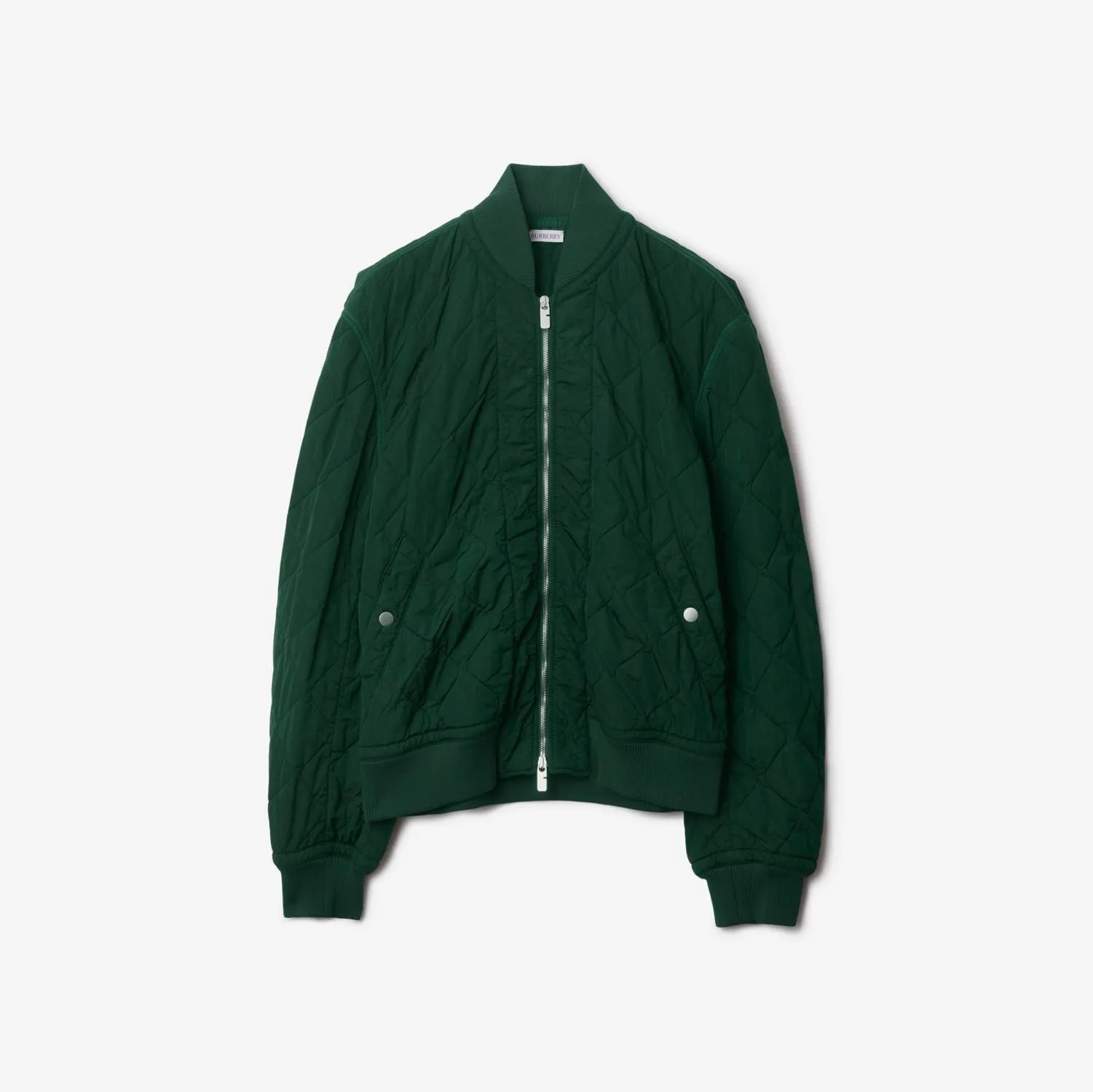 Quilted Nylon Bomber Jacket