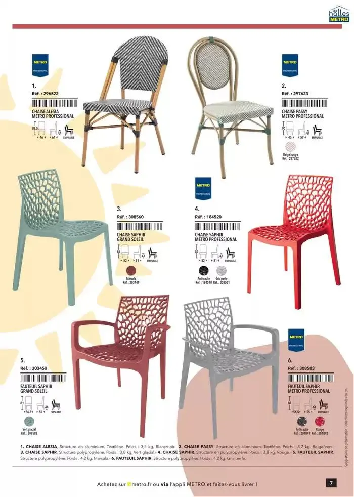 Metro #Terrasse édition 2025 du 30 janvier au 1 juillet 2025 - Catalogue page 7