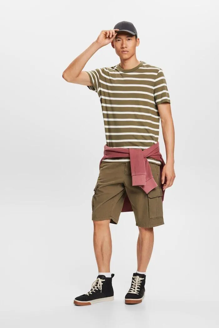 T-shirt rayé en jersey de coton