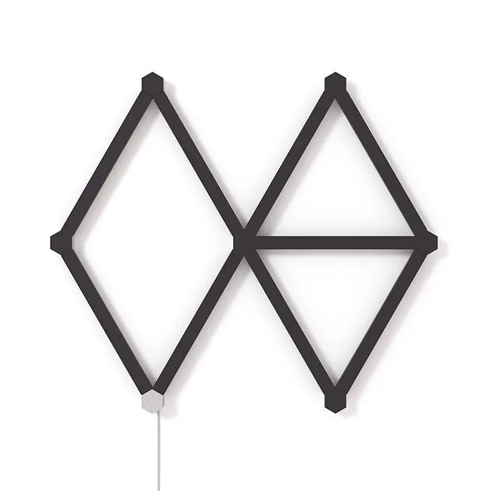 Nanoleaf Lines Skin Noir Mate - 9 pièces