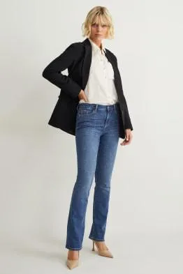 Bootcut jeans - mid-rise waist - LYCRA®