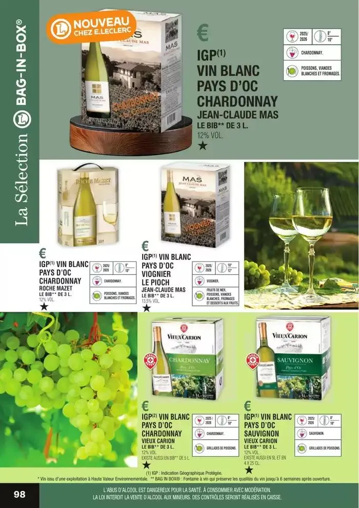 GUIDE DES VINS 2025 2026 du 27 février au 31 janvier 2027 - Catalogue page 98