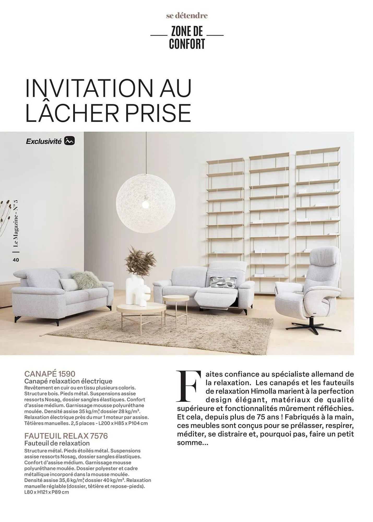 Catalogue monsieur meuble du 16 septembre au 31 mai 2026 - Catalogue page 40