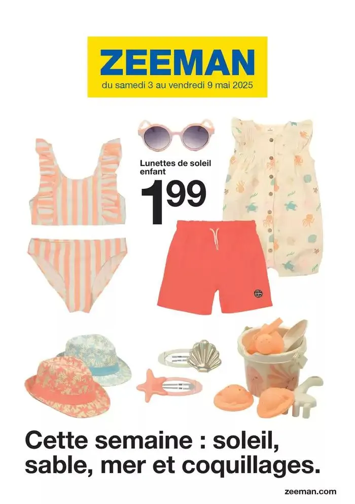 Cette semaine : soleil, sable, mer et coquillages du 2 mai au 9 mai 2025 - Catalogue page 1