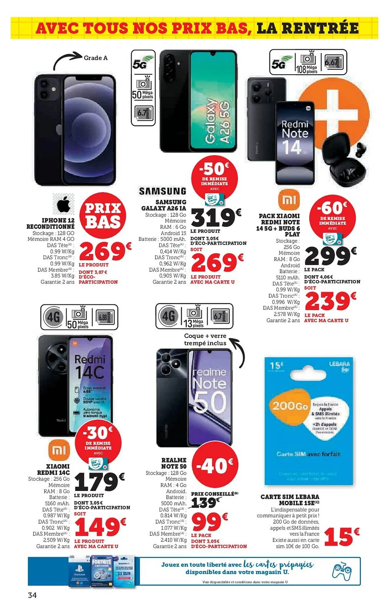 Catalogue Hyper U du 16 juillet au 10 août 2025 - Catalogue page 34