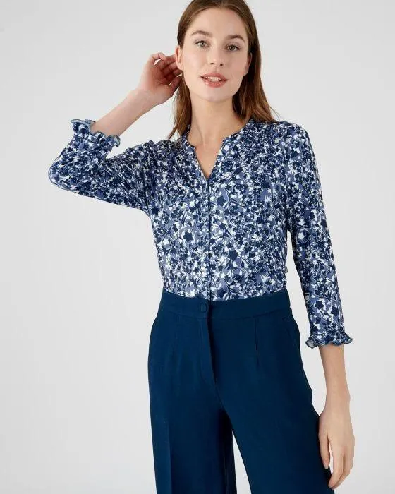 Chemisier maille chaude imprimé