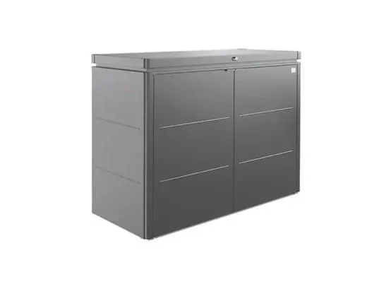 Grande armoire basse HighBoard L160 H118 cm Biohort gris foncé