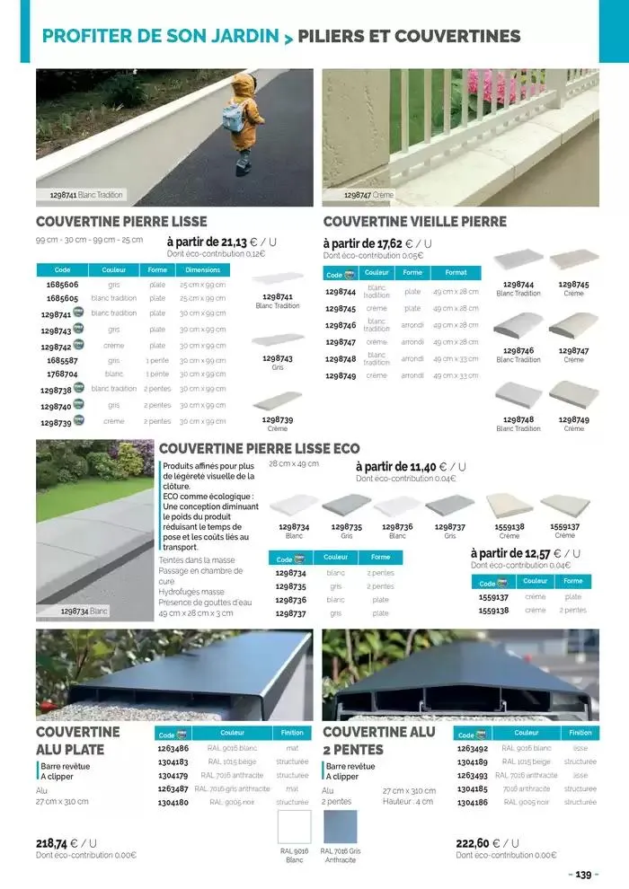 Aménagements Extérieurs 2025 du 30 avril au 31 décembre 2025 - Catalogue page 139