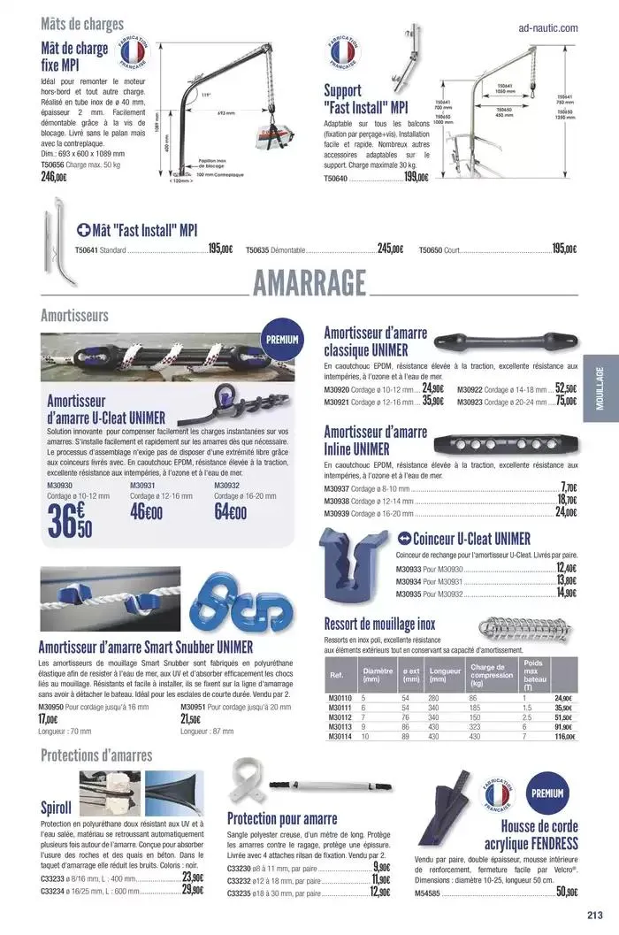 Catalogue Accastillage Diffusion 2025 du 1 janvier au 31 décembre 2025 - Catalogue page 215