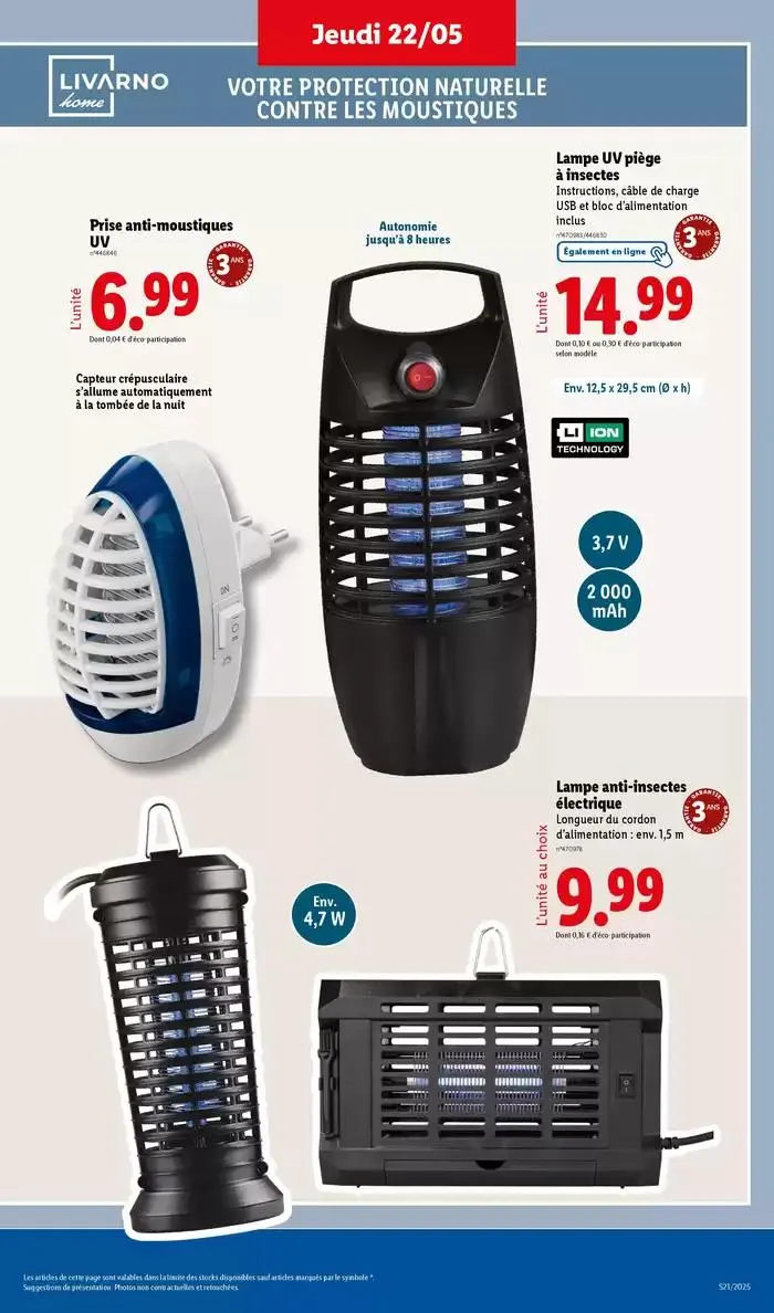 Moustiquaires, bien-être, sport, jeux pour enfant… Profitez des ventes Lidl ! du 22 mai au 26 mai 2025 - Catalogue page 7