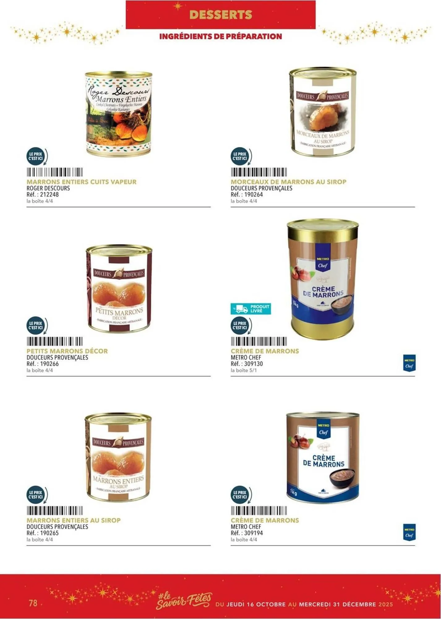 Catalogue METRO du 16 octobre au 31 décembre 2025 - Catalogue page 78