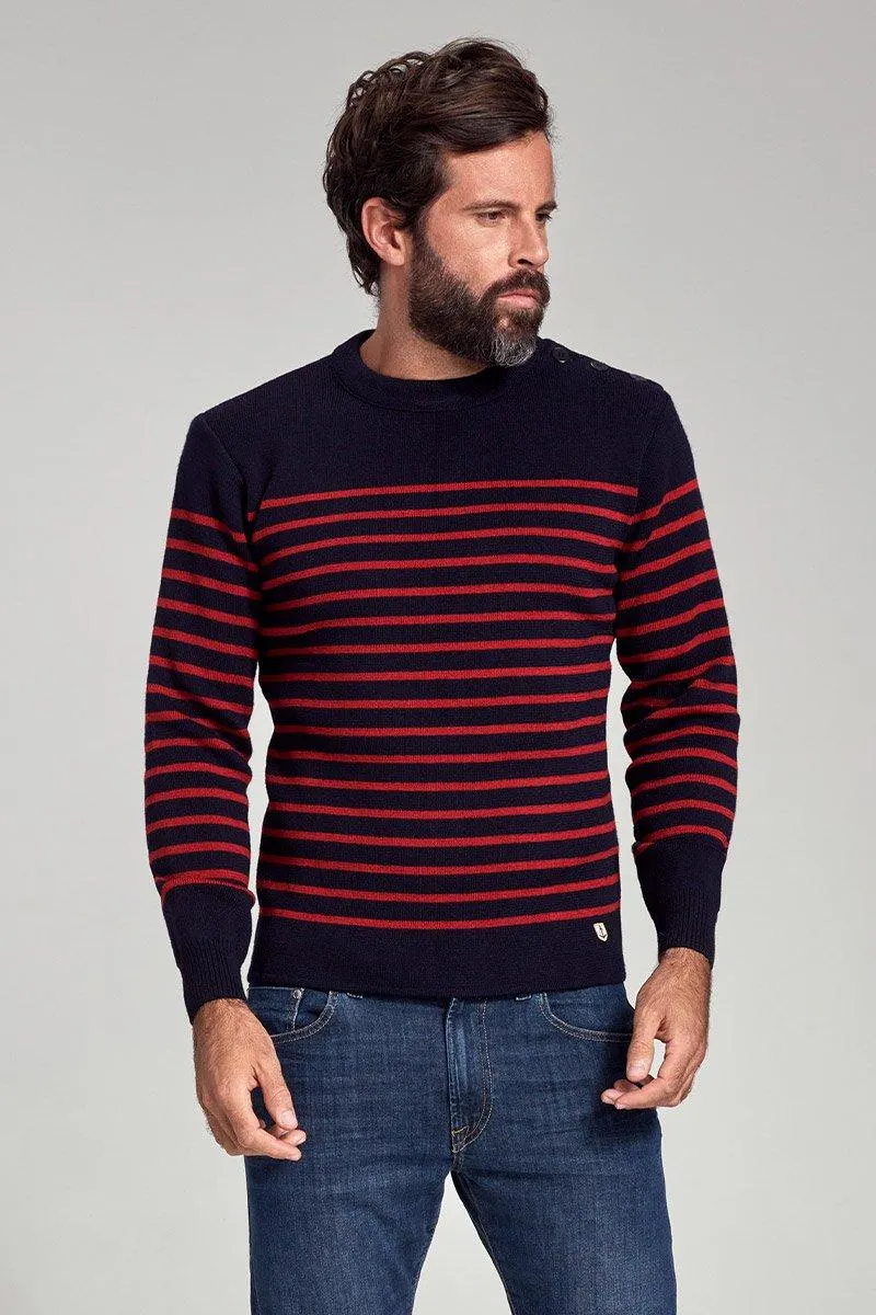 Pull marin rayé "Molène" - laine