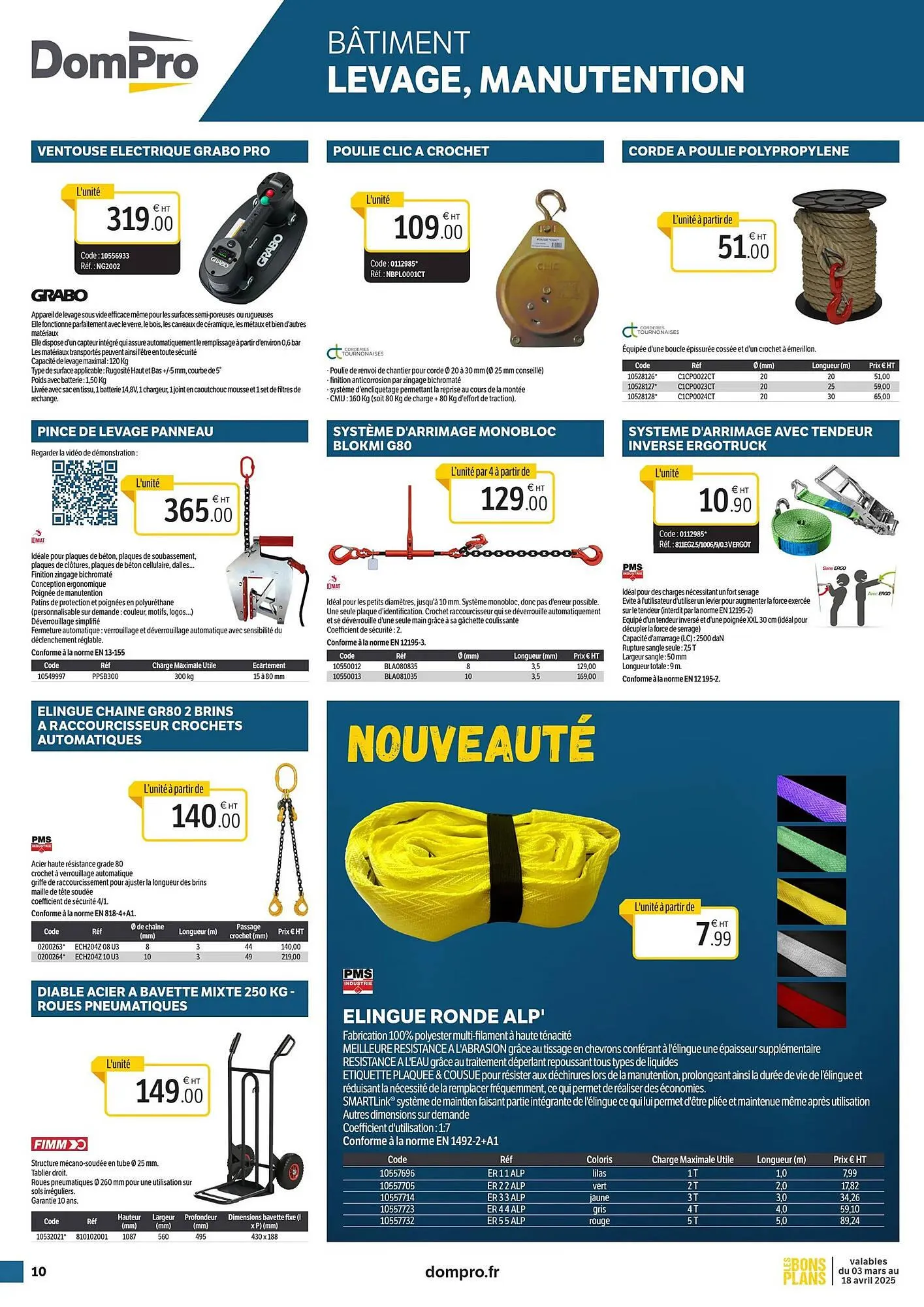 Catalogue DomPro du 3 mars au 18 avril 2025 - Catalogue page 10