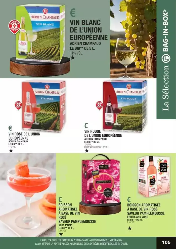 GUIDE DES VINS 2025 2026 du 27 février au 31 janvier 2027 - Catalogue page 105