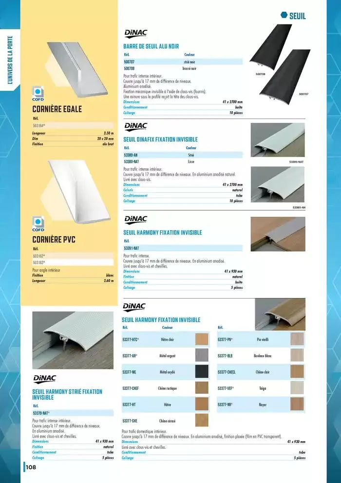 Guide Quincaillerie Serrurerie 2025 - 2026 du 1 avril au 1 avril 2026 - Catalogue page 110