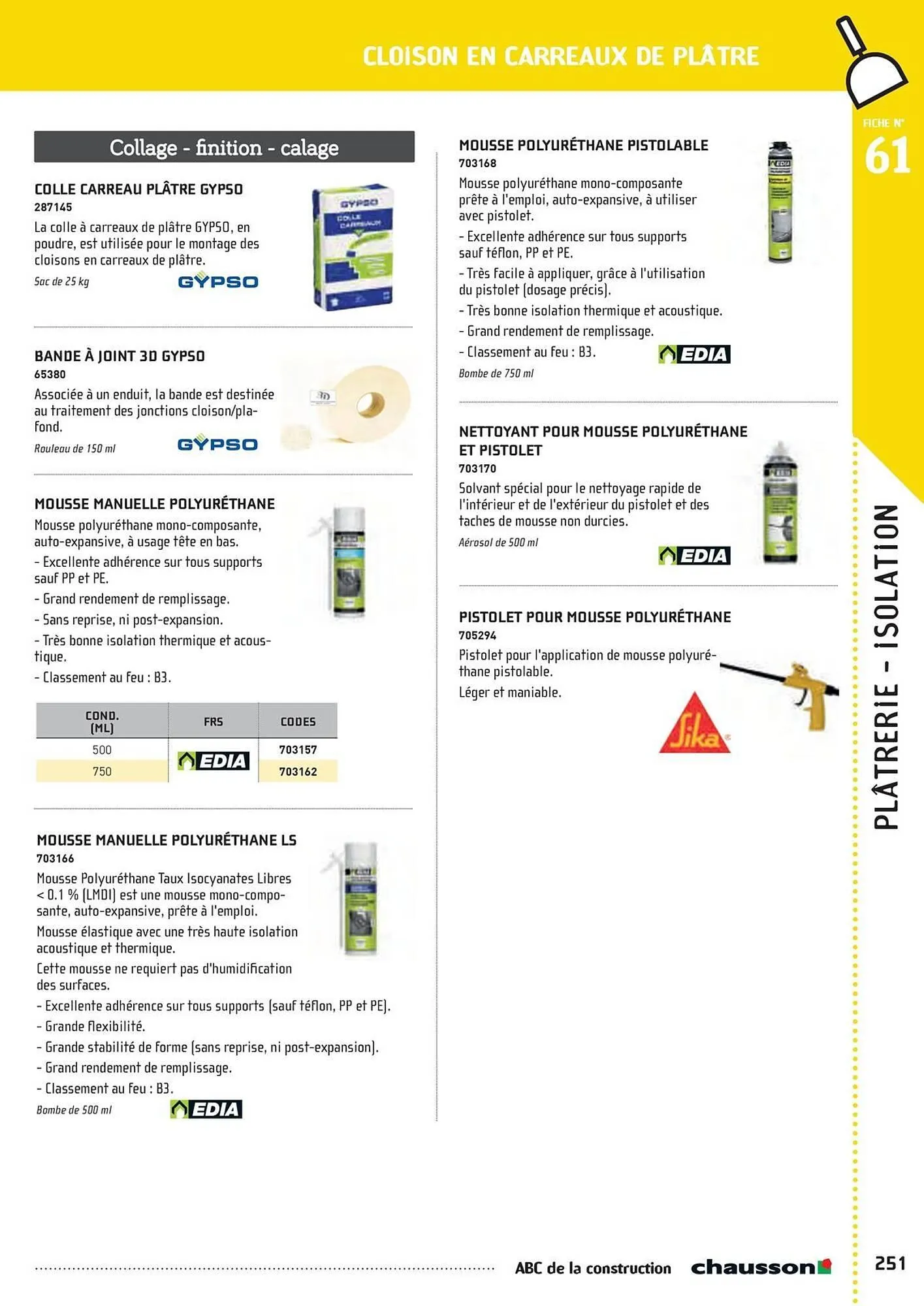 Catalogue Chausson Matériaux du 2 mai au 31 décembre 2025 - Catalogue page 253