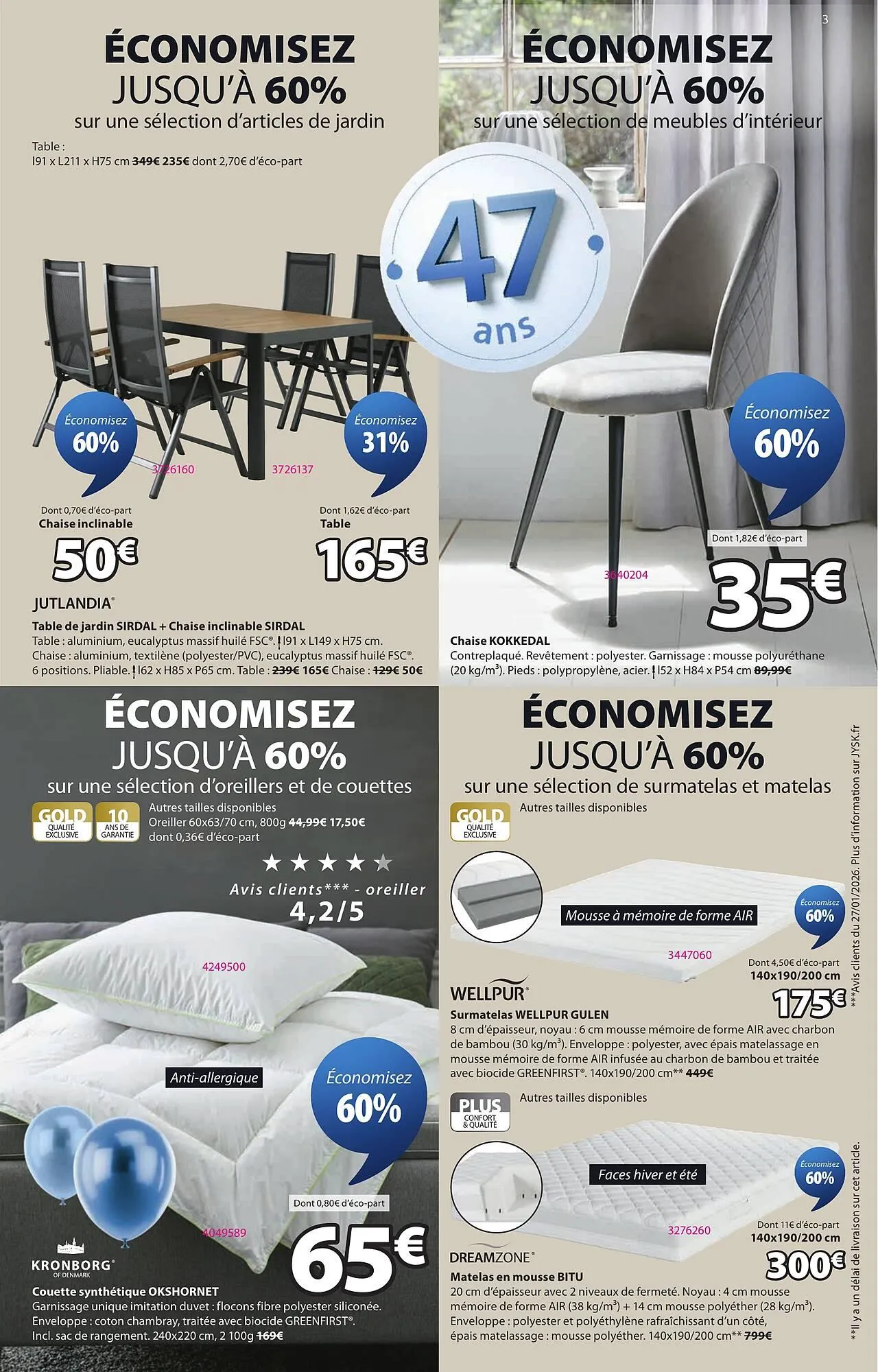 Catalogue JYSK du 17 mars au 11 mai 2026 - Catalogue page 3