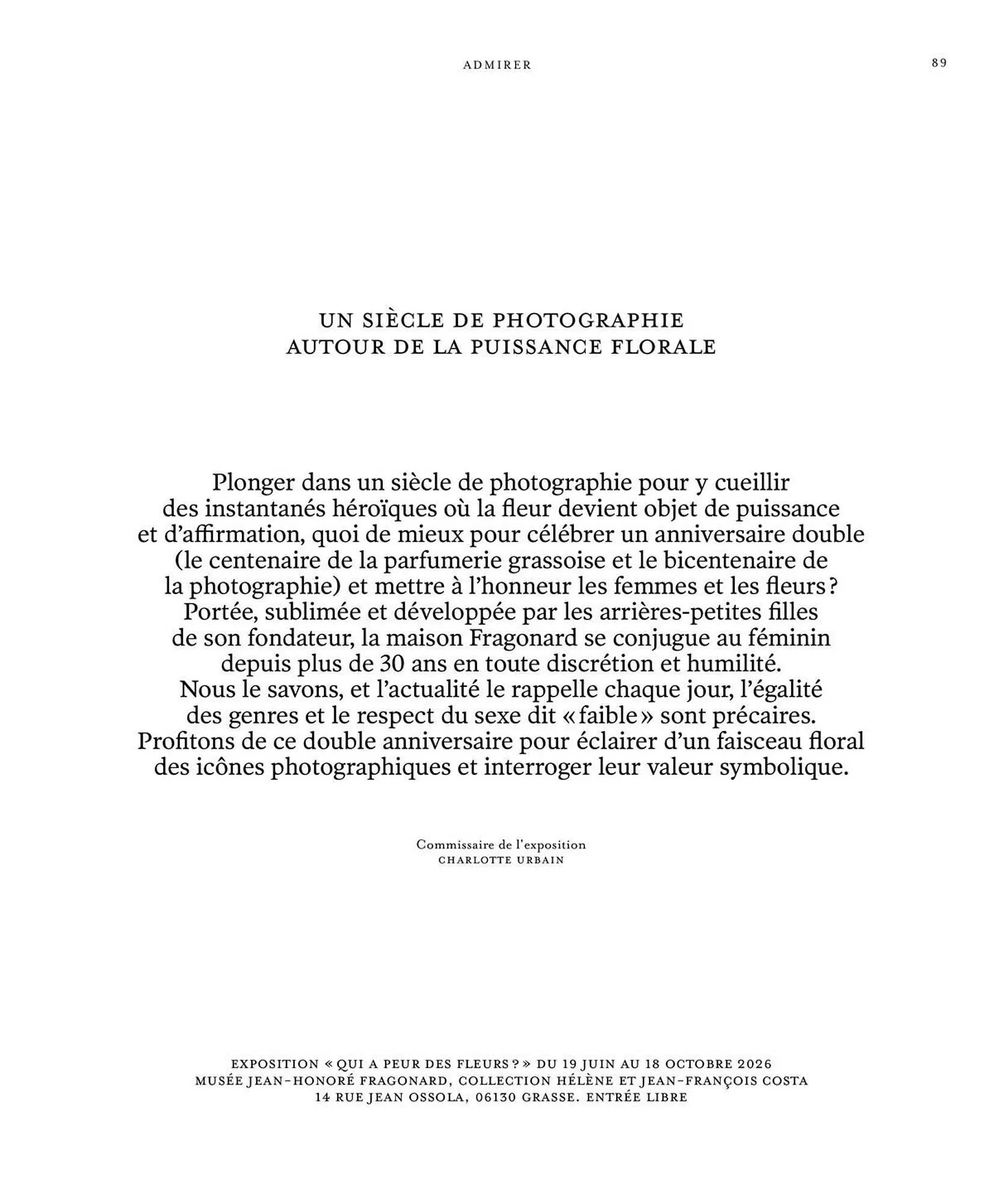 Catalogue Fragonard du 9 mars au 20 septembre 2026 - Catalogue page 89