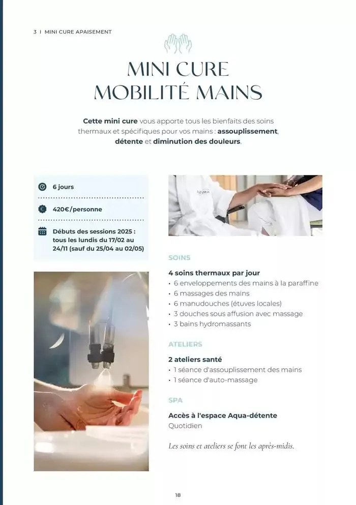 Mini Cures Aix 2025 du 10 février au 31 décembre 2025 - Catalogue page 18