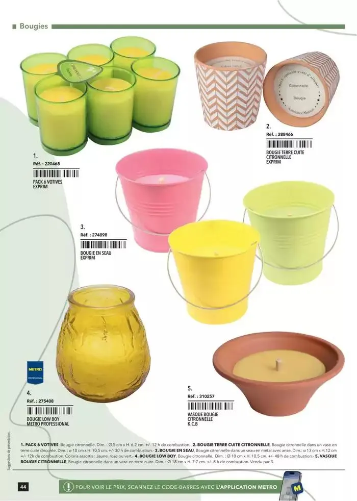 Metro #Terrasse édition 2025 du 30 janvier au 1 juillet 2025 - Catalogue page 44
