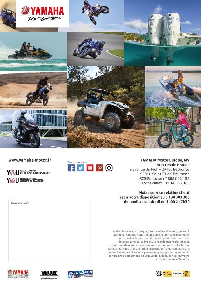Catalogue Yamaha Motos - Accessoires GYTR Off Road du 23 septembre au 30 avril 2025 - Catalogue page 44